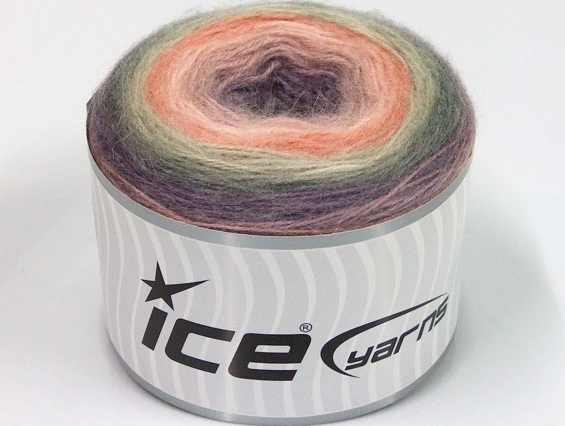 Cakes Mohair Pink, Lilac, Grey, Salmon