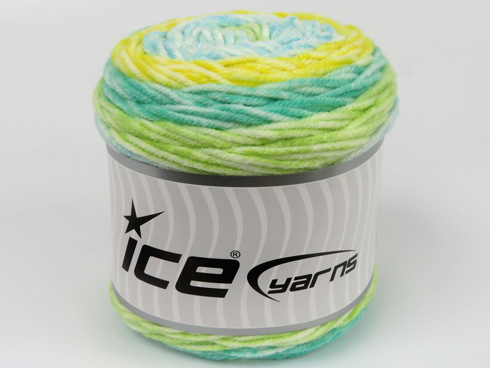 Cakes Splash Green, White, Turquoise, Yellow