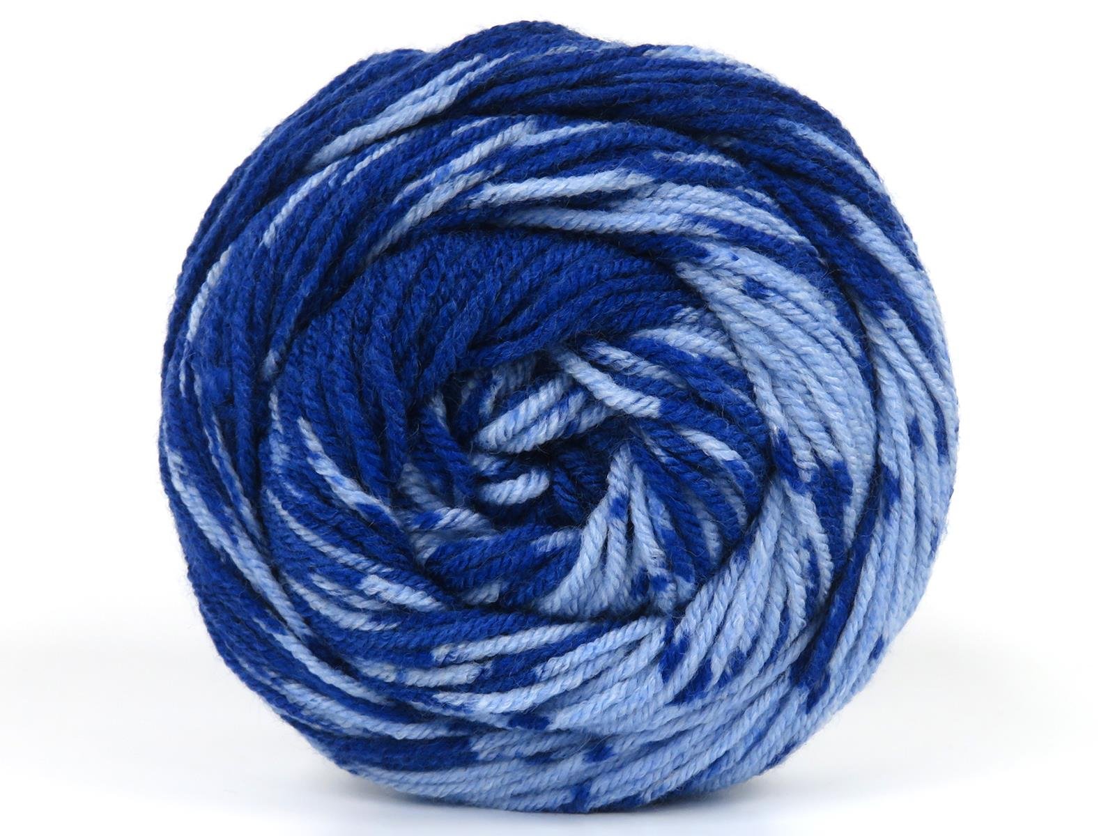 Cakes Wool Design Blue Shades