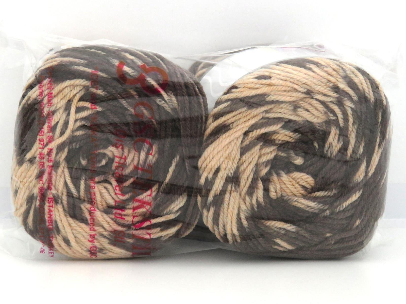 Cakes Wool Design Brown Shades, Light Salmon