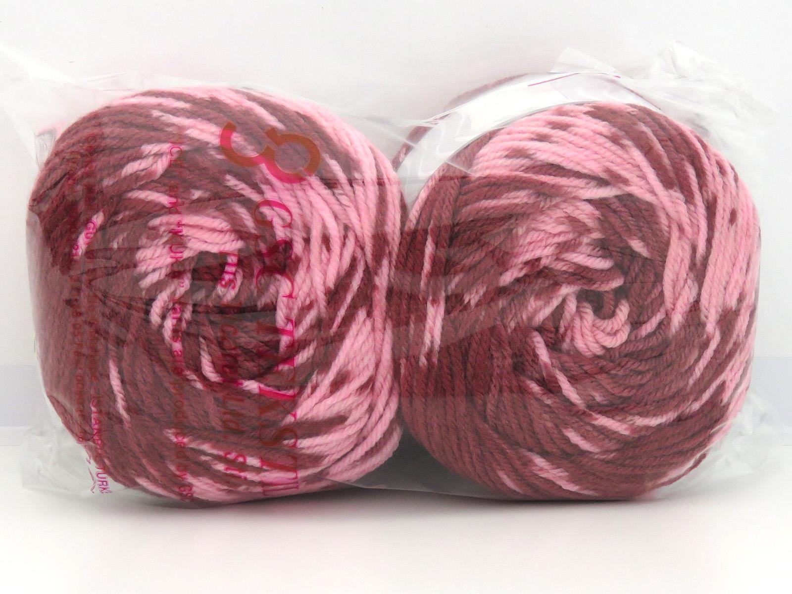 Cakes Wool Design Burgundy, Light Pink