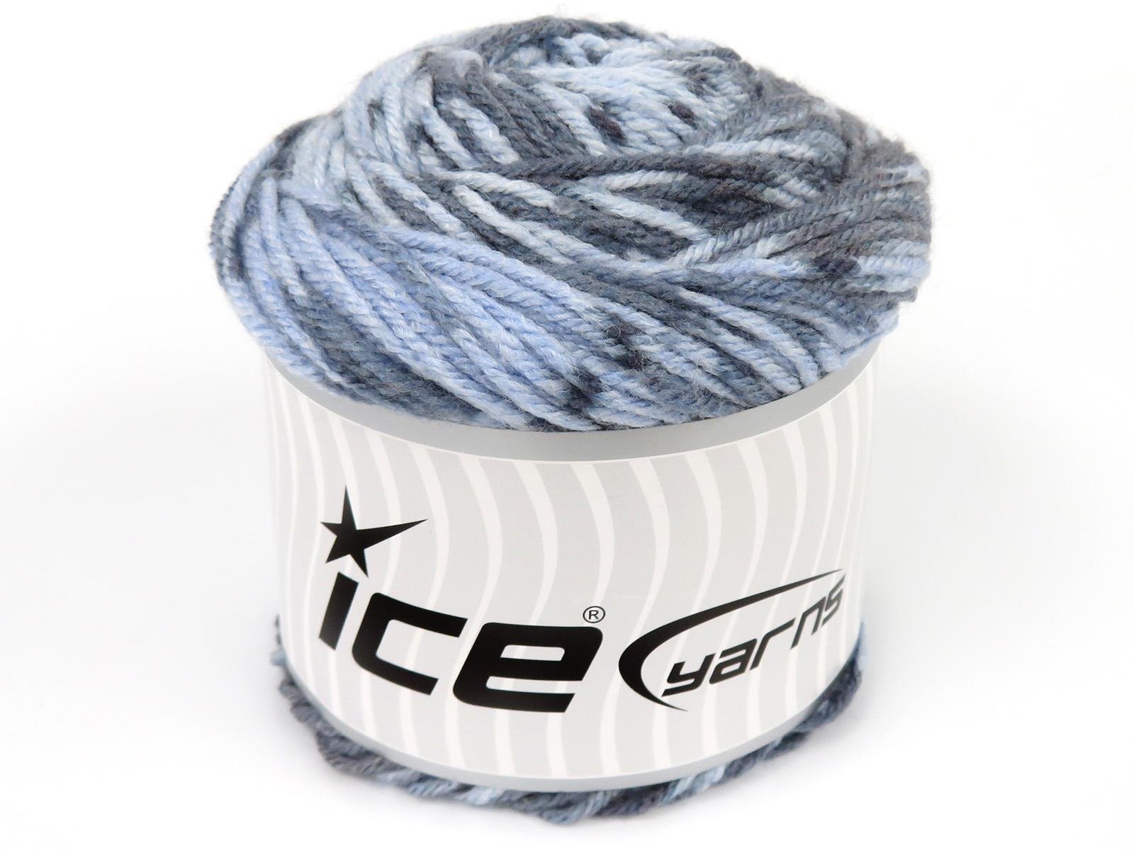 Cakes Wool Design Grey, Blue Shades