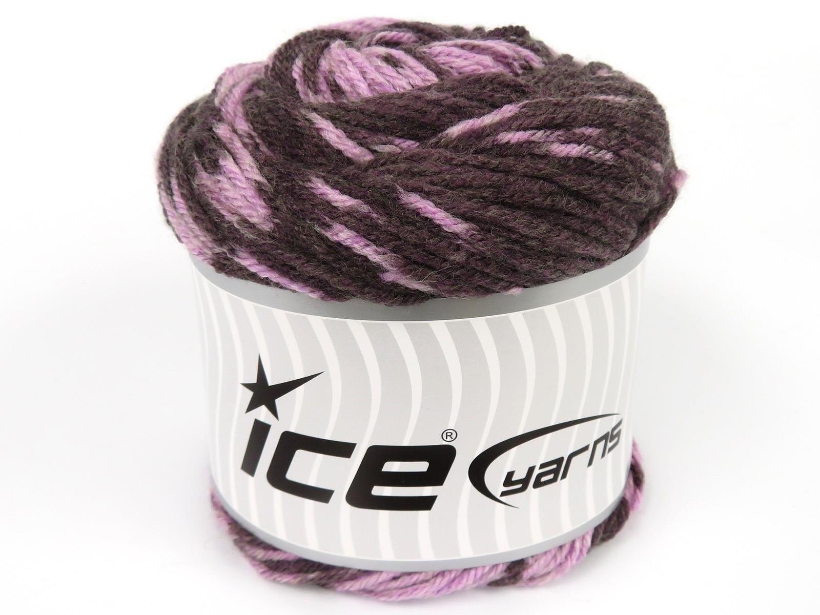 Cakes Wool Design Lilac Shades, Dark Maroon