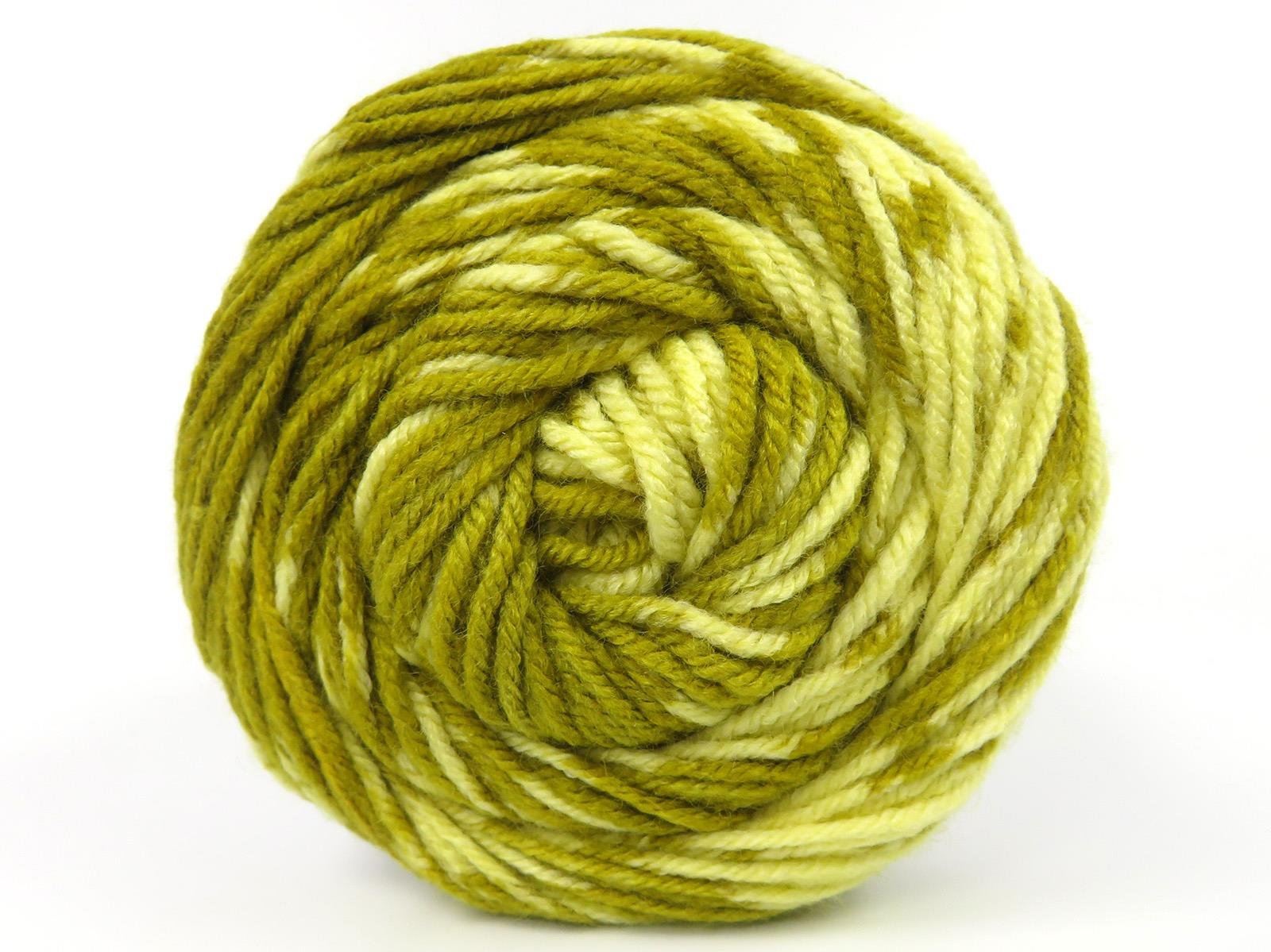 Cakes Wool Design Yellow, Olive Light Green