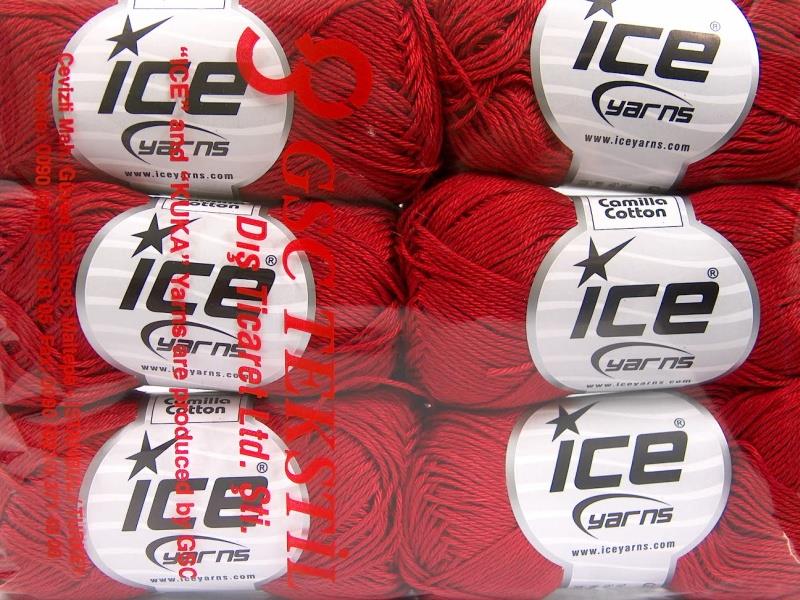 Camilla Cotton Dark Red