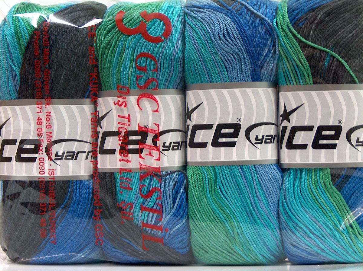 Camilla Cotton Magic Green, Black, Blue Shades