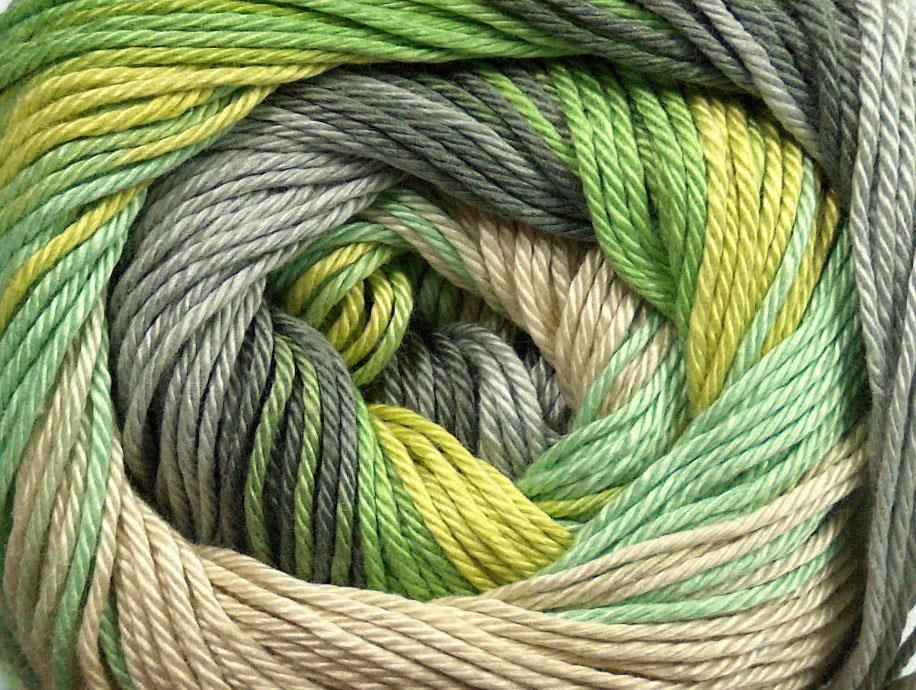 Camilla Cotton Magic Green Shades, Beige, Grey Shades
