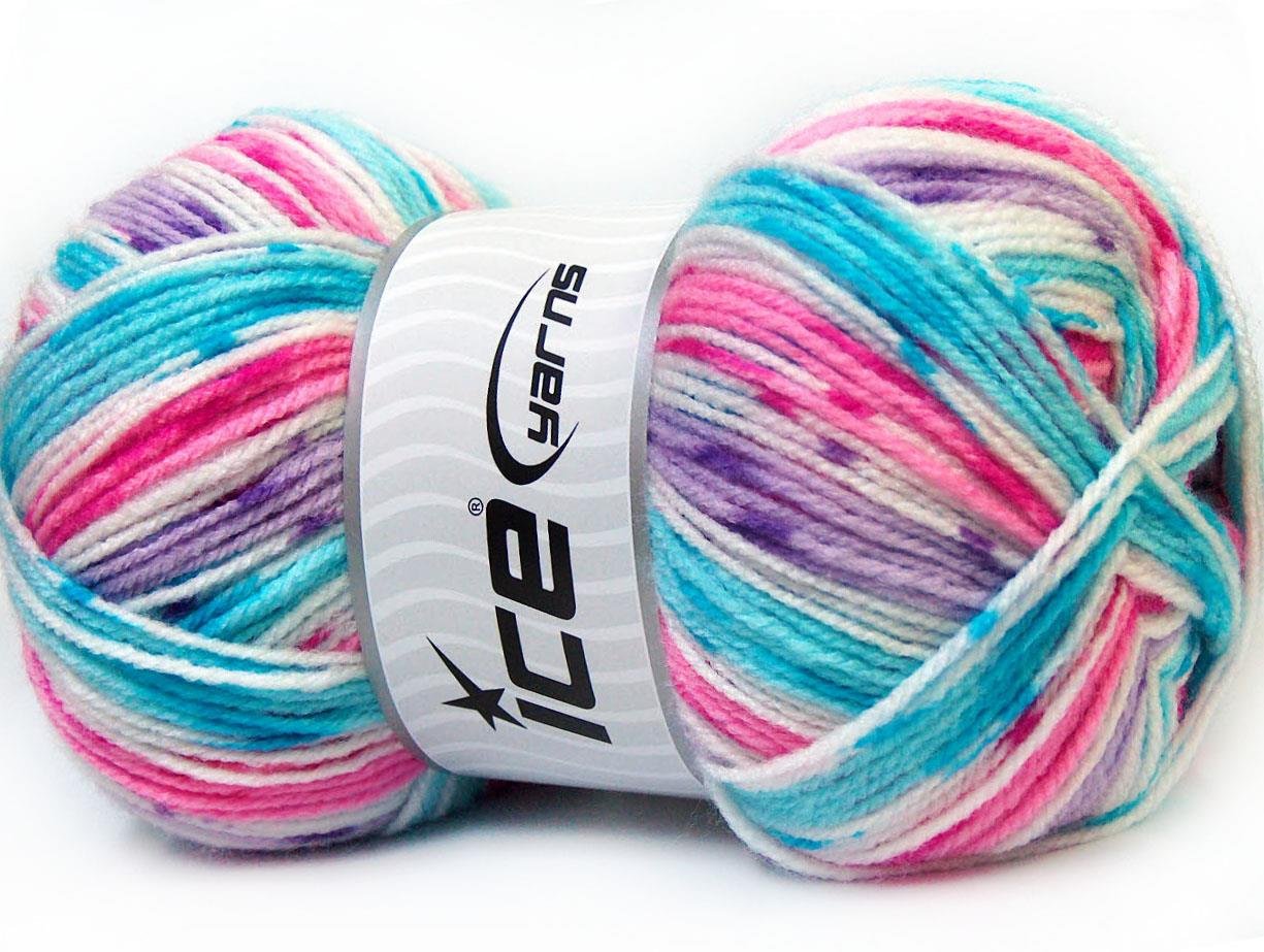 Candy Baby Pink, White, Lilac, Turquoise