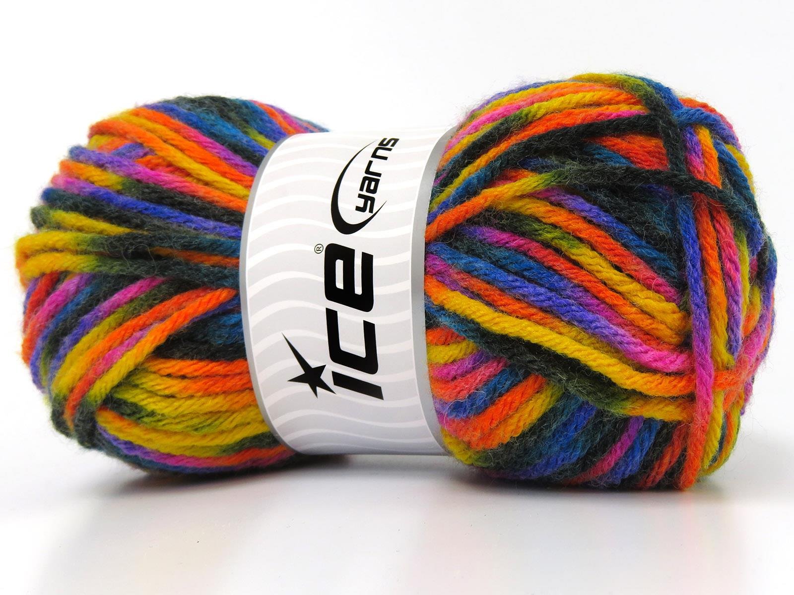 Carnival Pink, Blue, Purple, Orange, Yellow, Dark Green