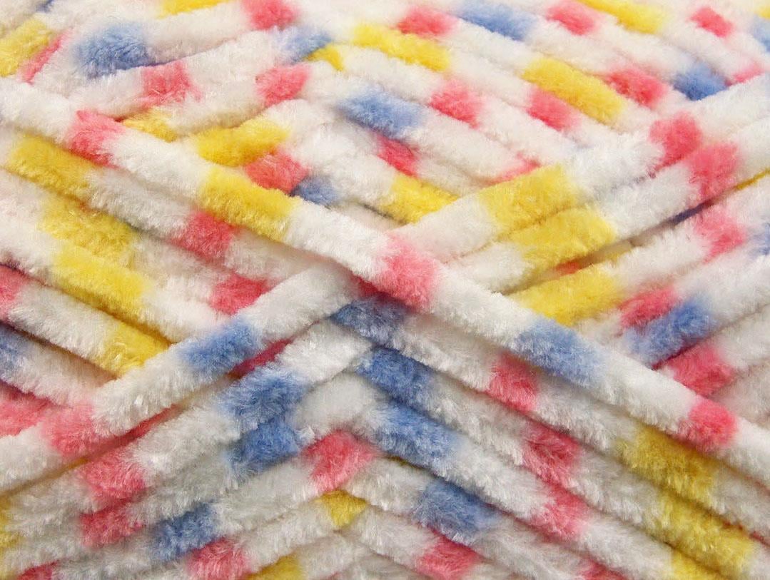 Chenille Baby Colors Pink, White, Lilac, Yellow