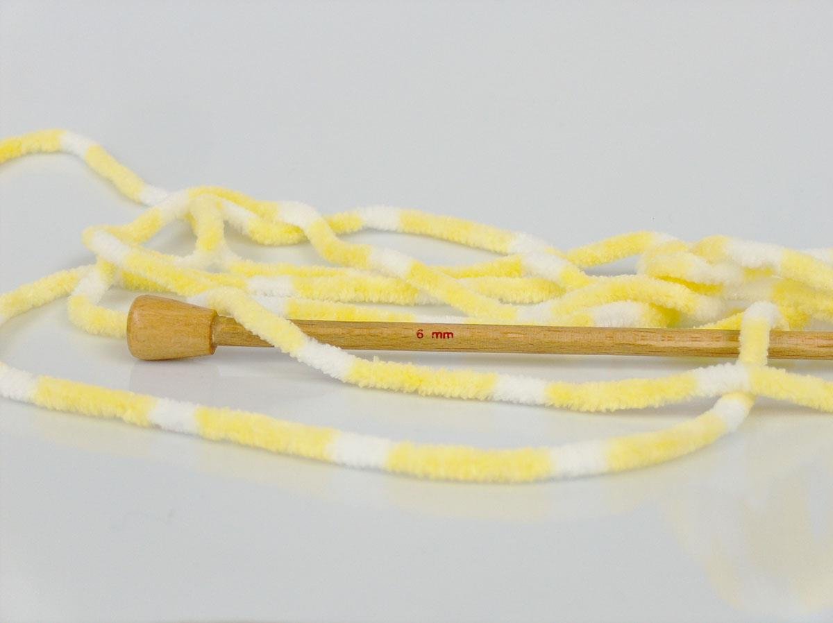 Chenille Baby Colors White, Yellow