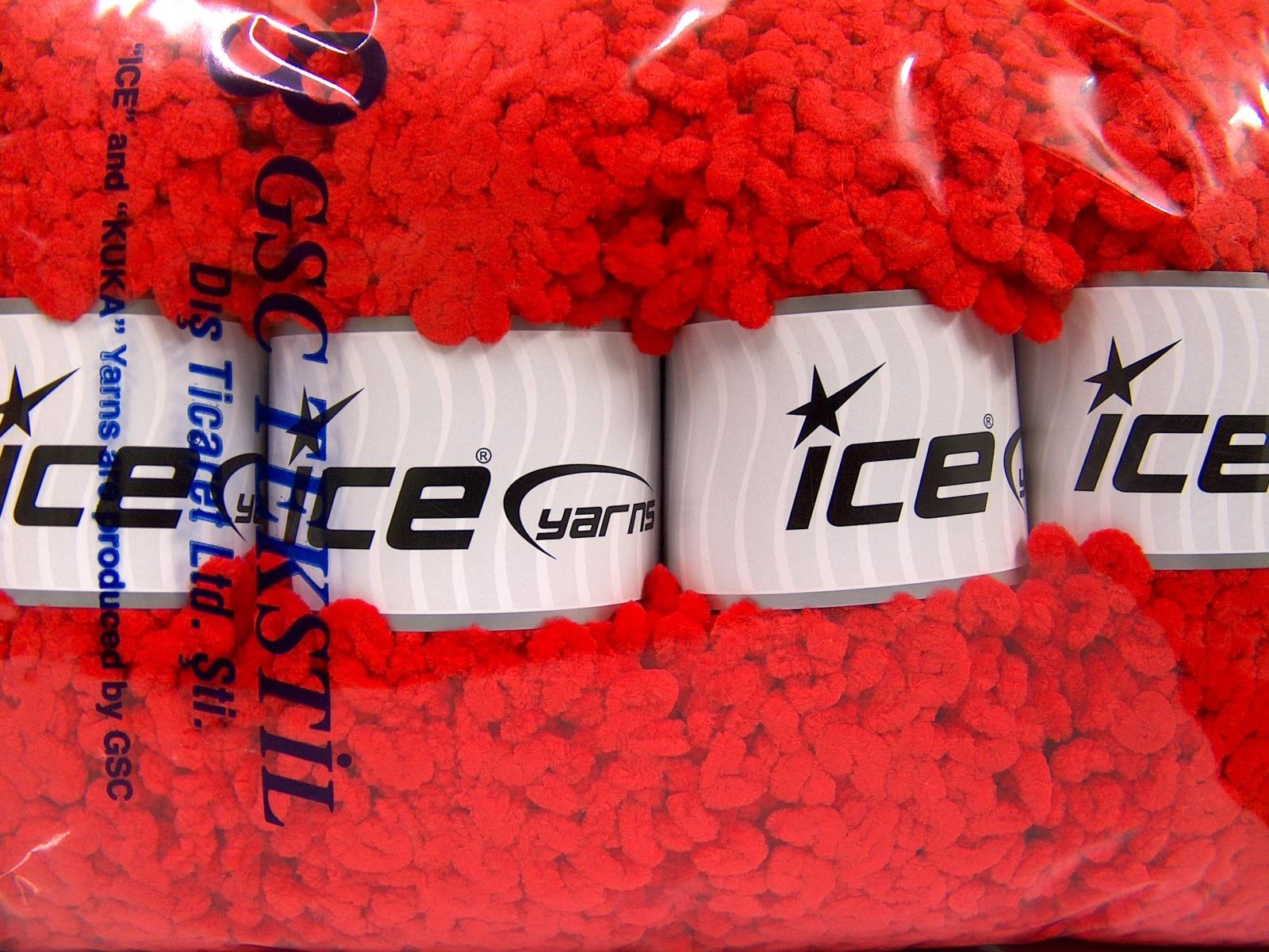 Chenille Boucleron Red