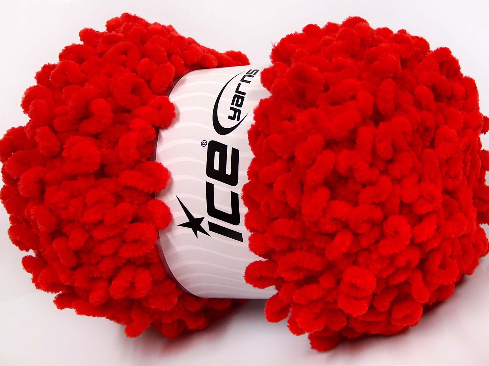 Chenille Boucleron Red