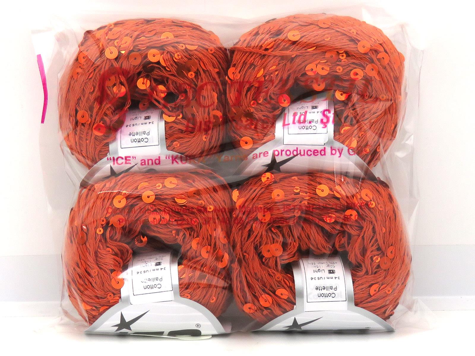 Cotton Paillette Dark Orange