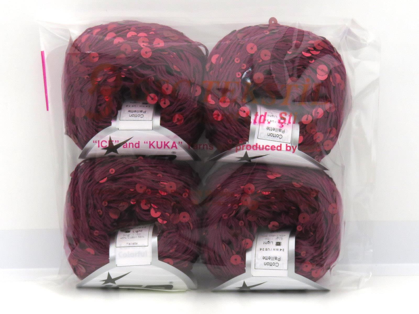 Cotton Paillette Maroon