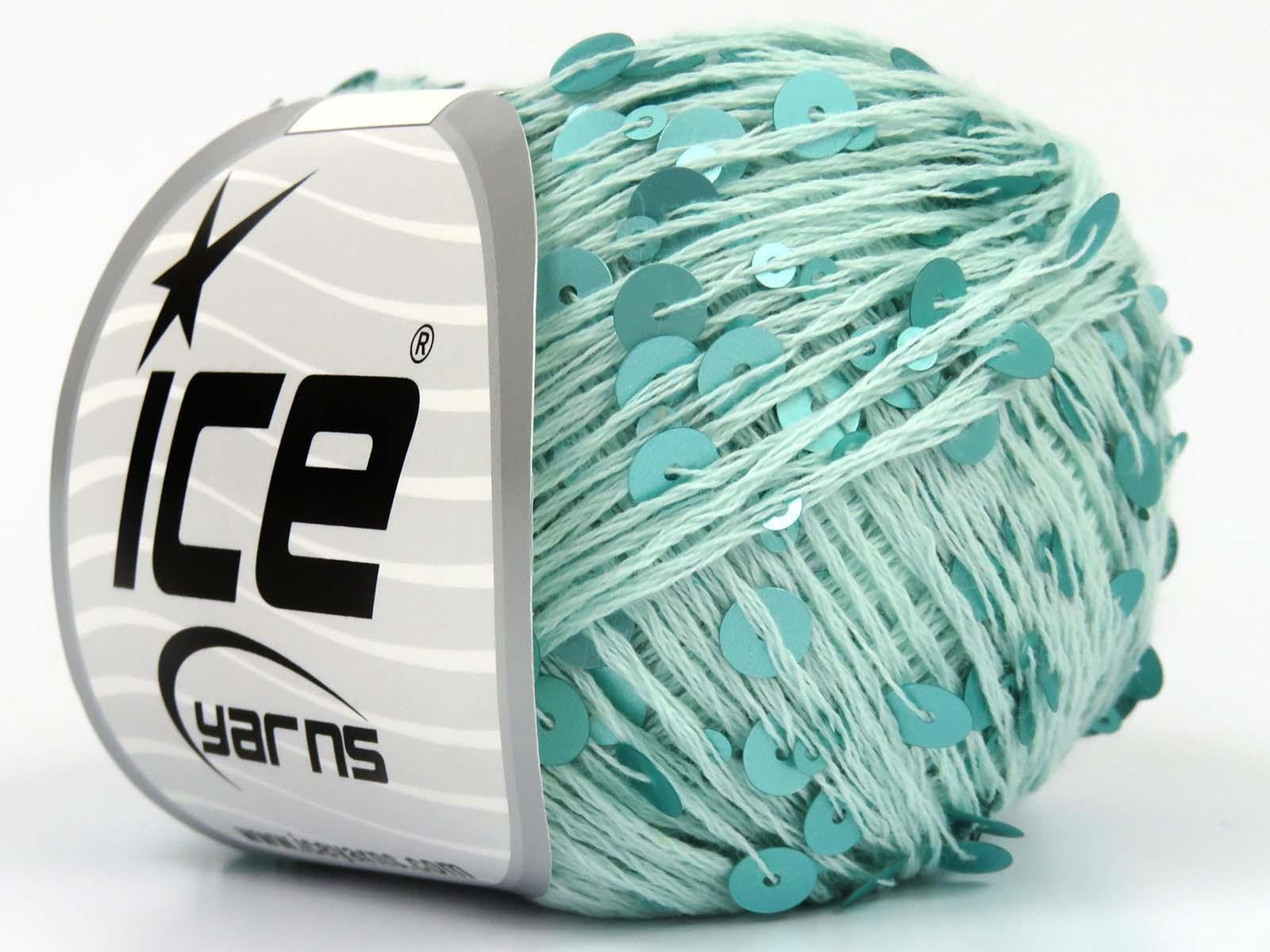 Cotton Paillette Mint Green