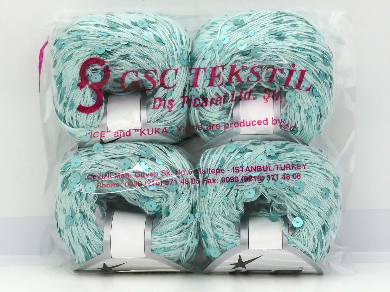 Cotton Paillette Mint Green