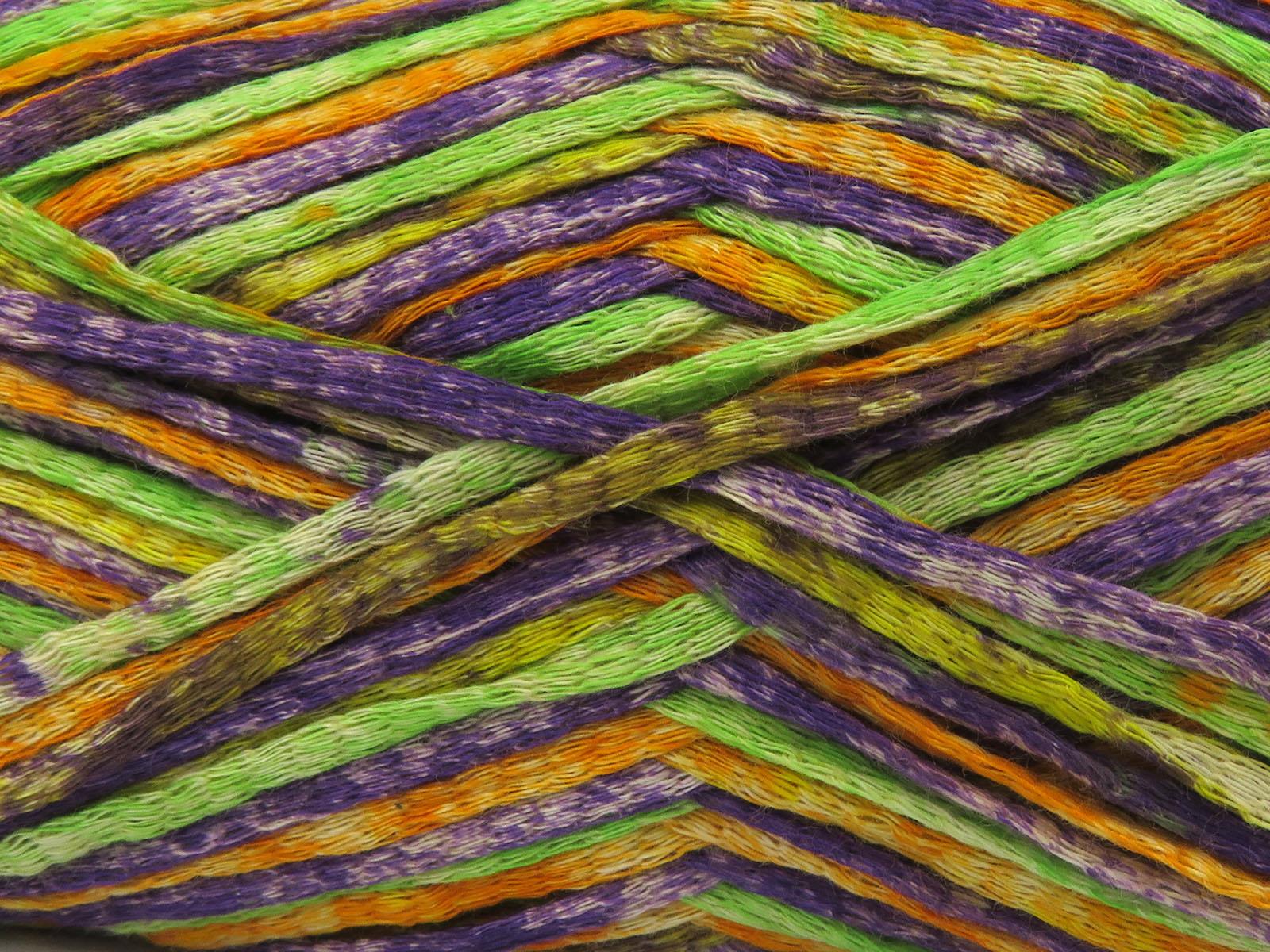 Cotton Splash Brown, Green, Purple, Orange, Yellow
