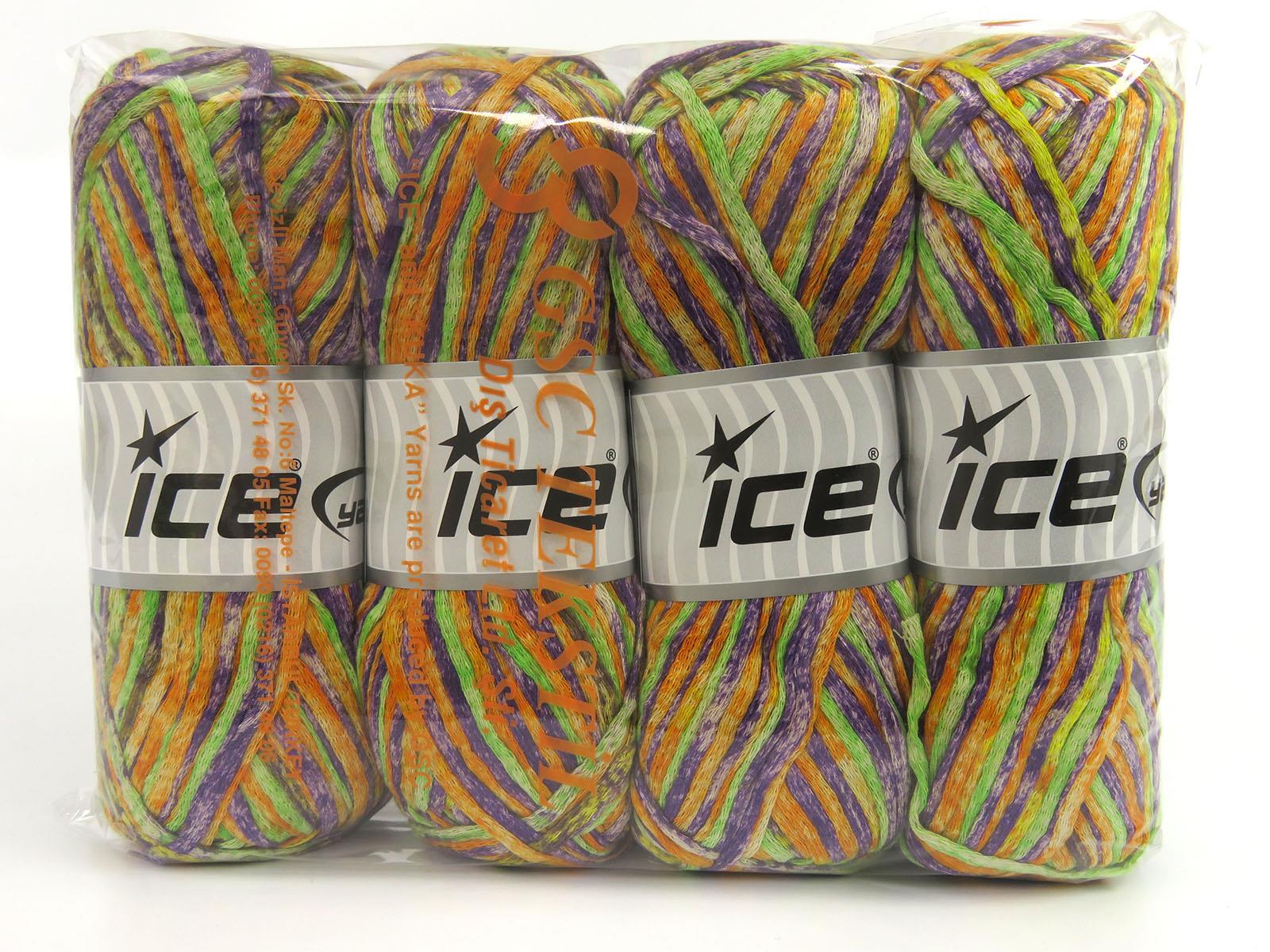 Cotton Splash Brown, Green, Purple, Orange, Yellow