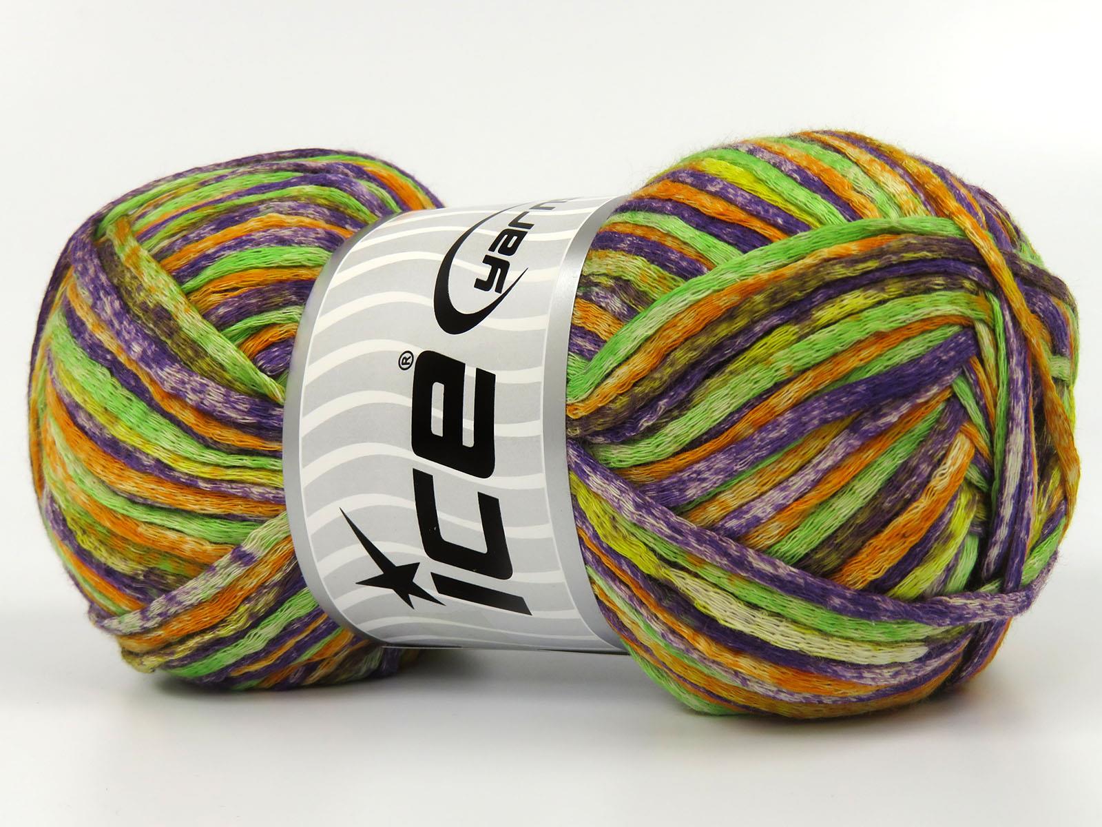 Cotton Splash Brown, Green, Purple, Orange, Yellow