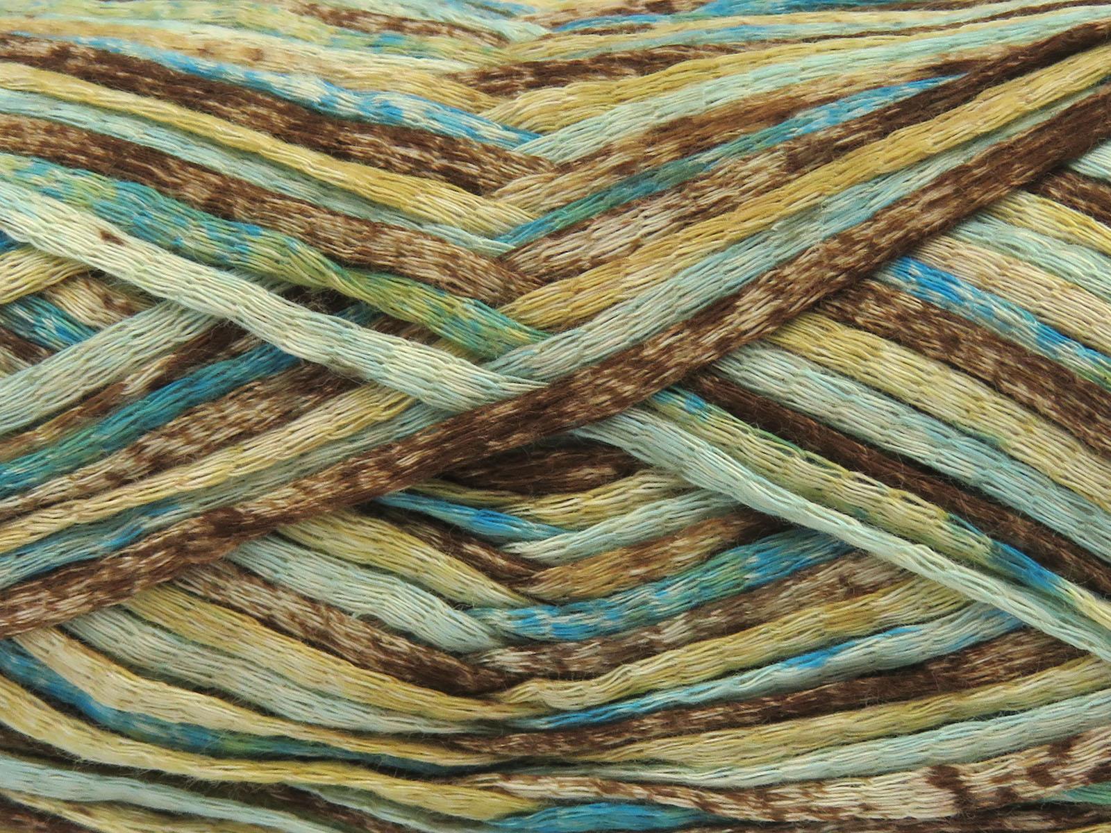 Cotton Splash Brown Shades, Turquoise Shades