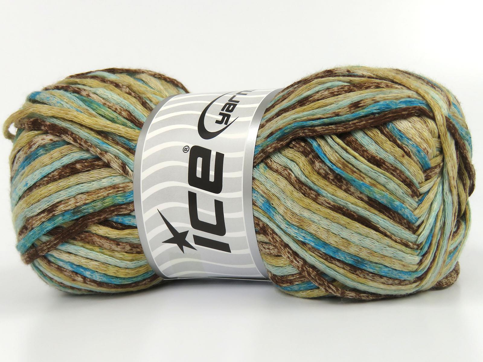 Cotton Splash Brown Shades, Turquoise Shades