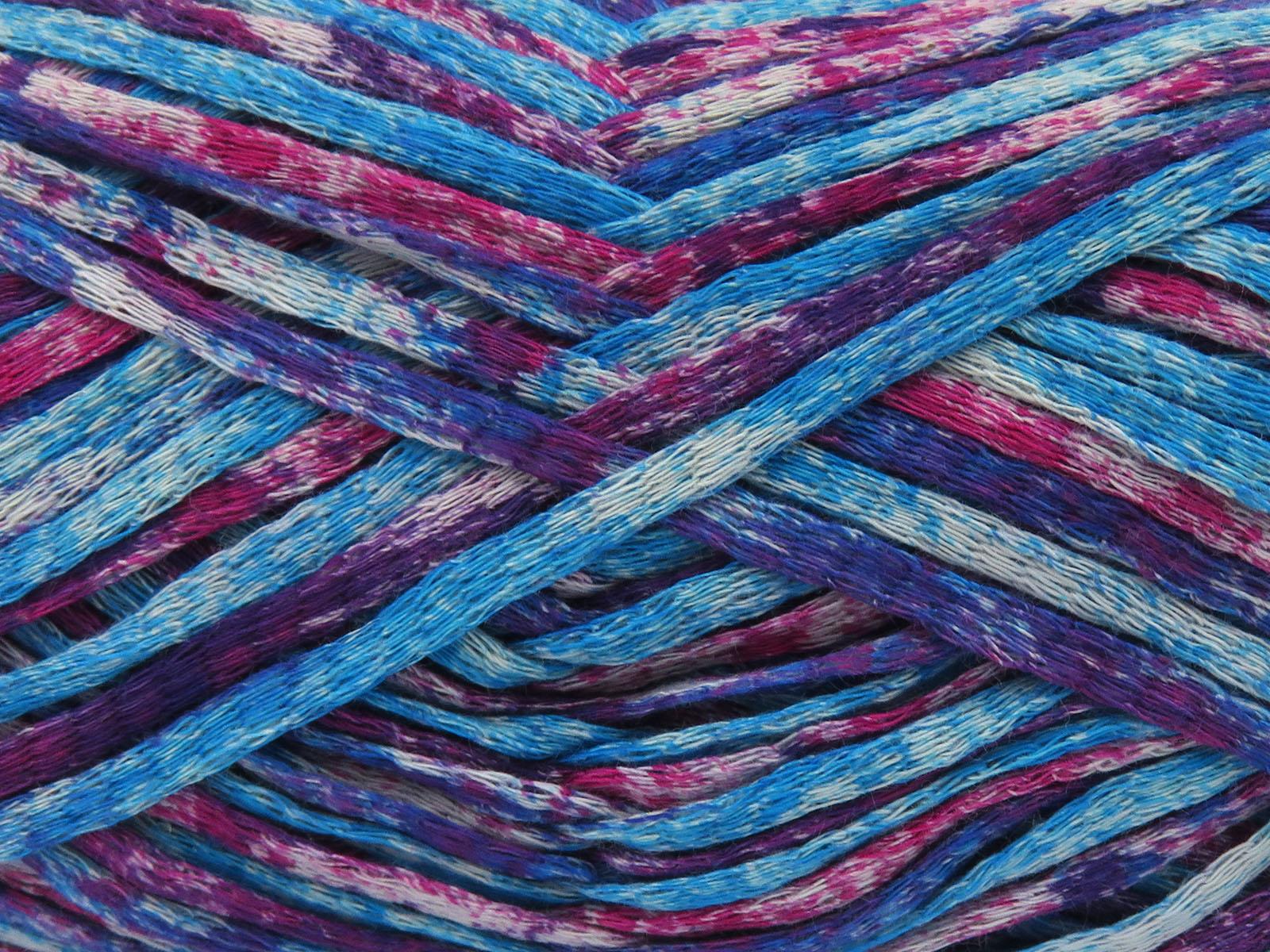 Cotton Splash Purple, Fuchsia, Turquoise Shades