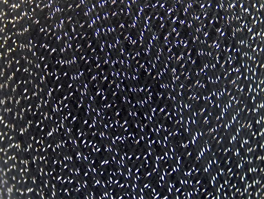 Daphne Cotton Metallic Black, Silver