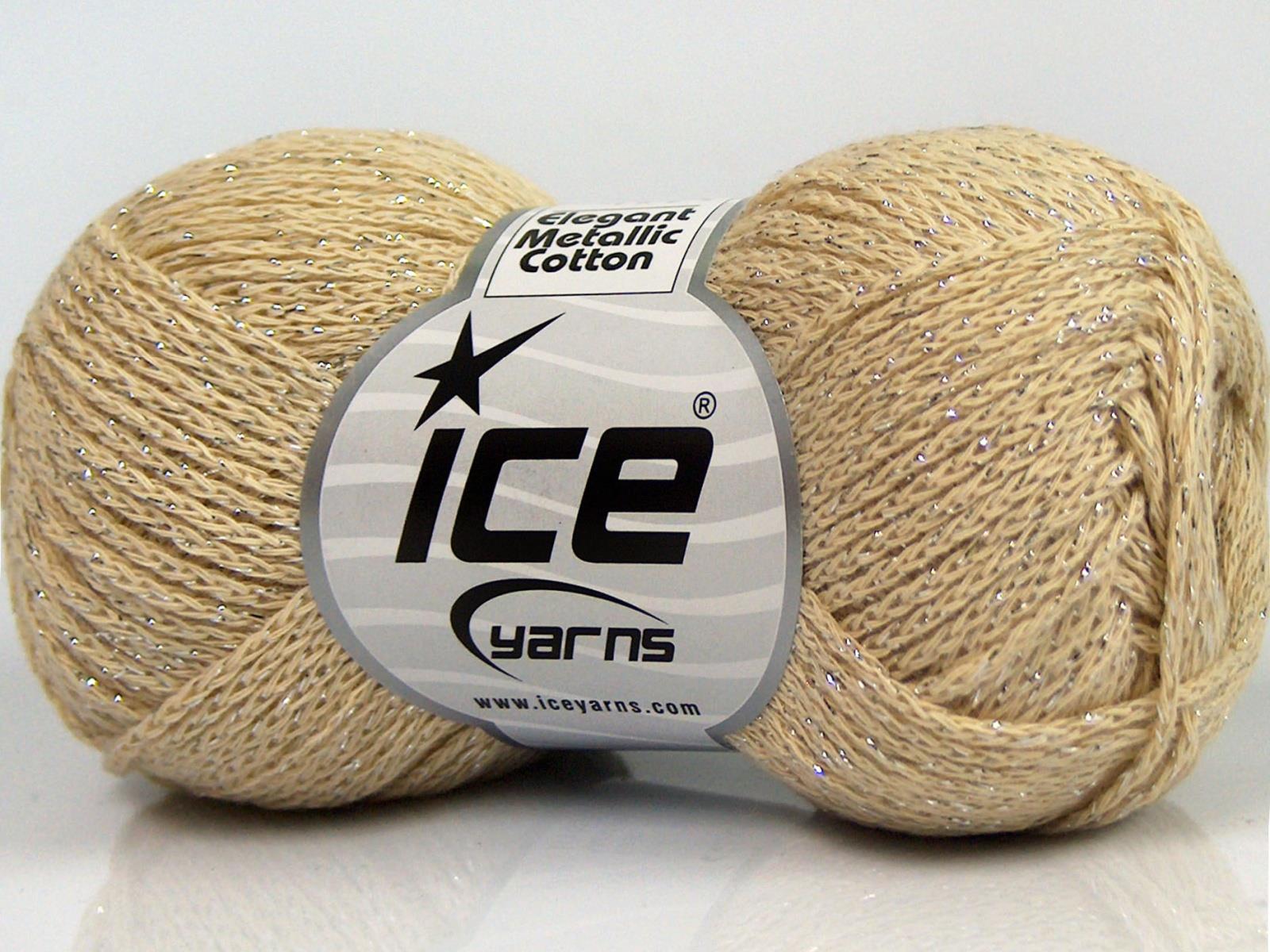 Elegant Metallic Cotton Beige