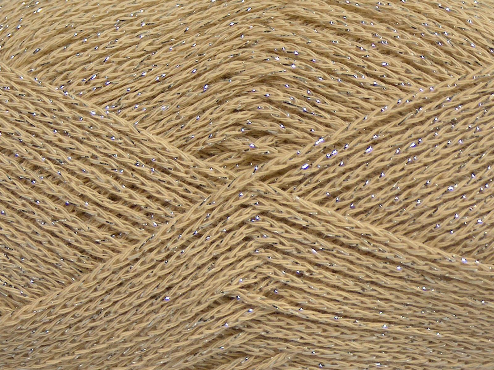 Elegant Metallic Cotton Beige