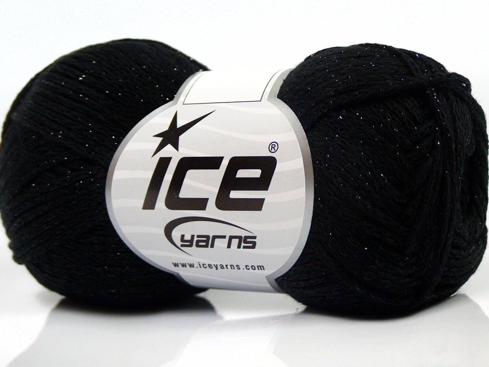 Elegant Metallic Cotton Black