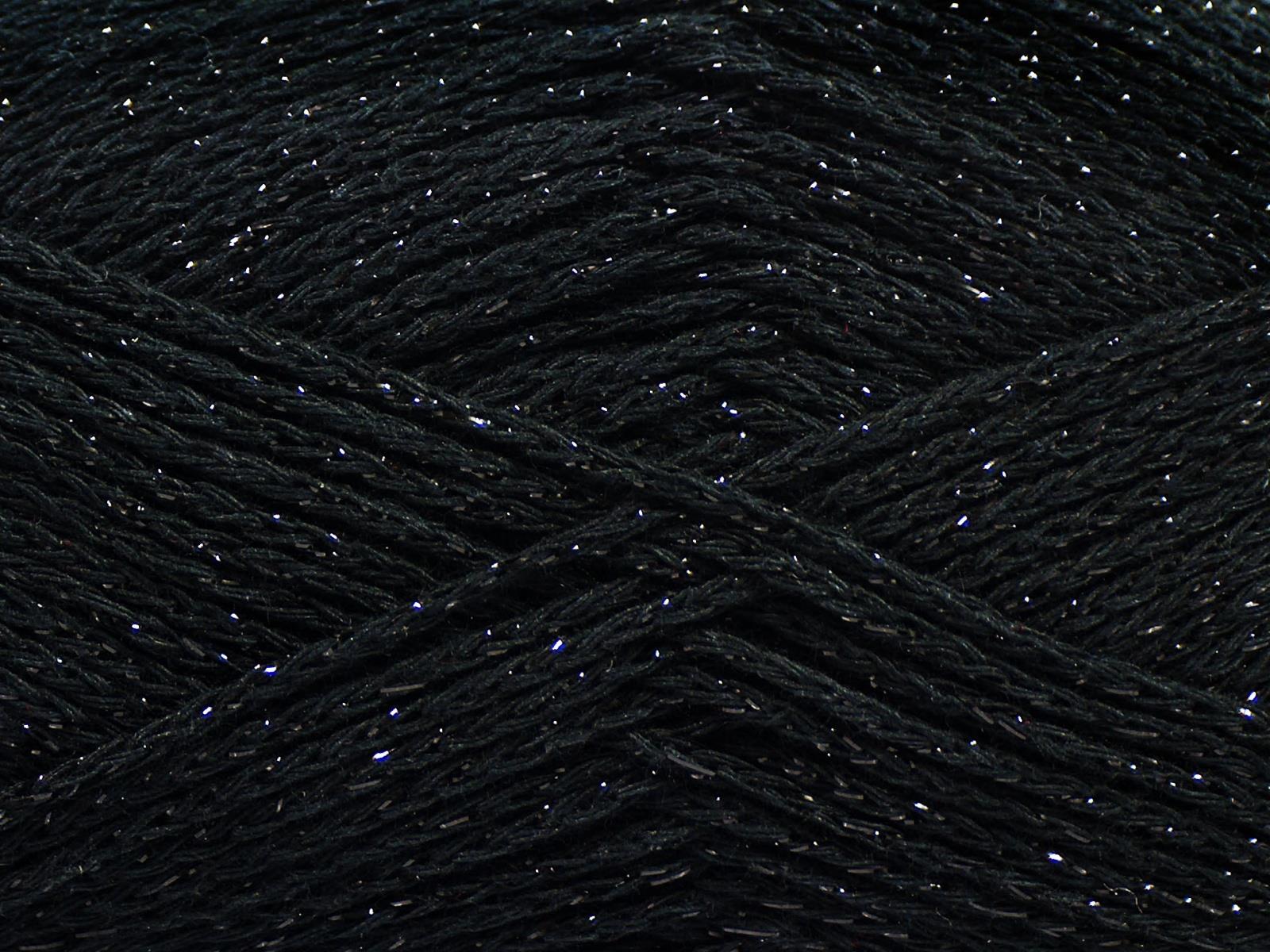 Elegant Metallic Cotton Black