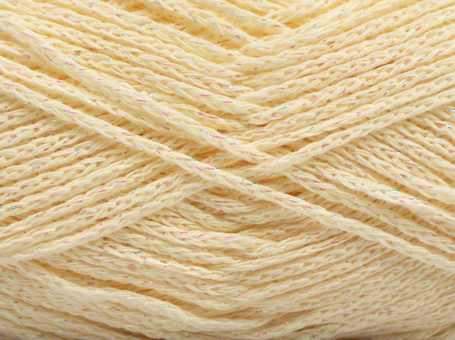 Elegant Metallic Cotton Cream, Iridescent