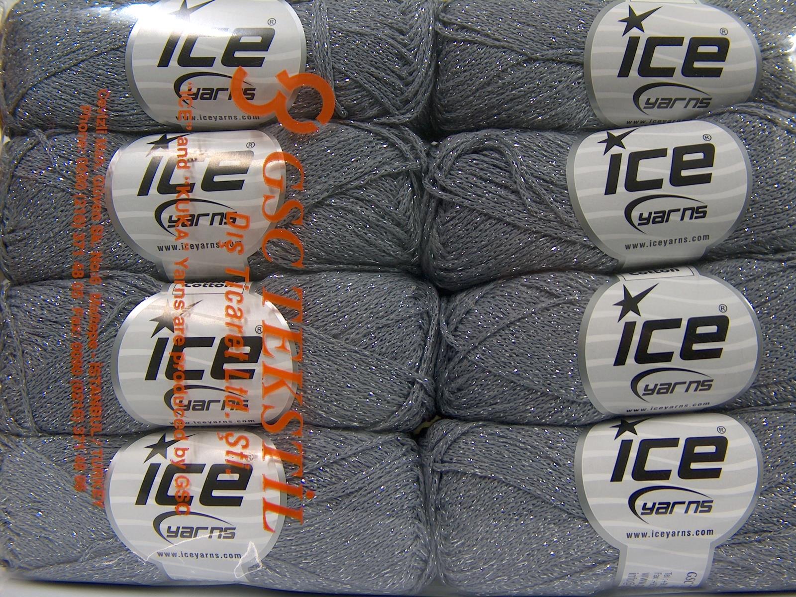 Elegant Metallic Cotton Grey