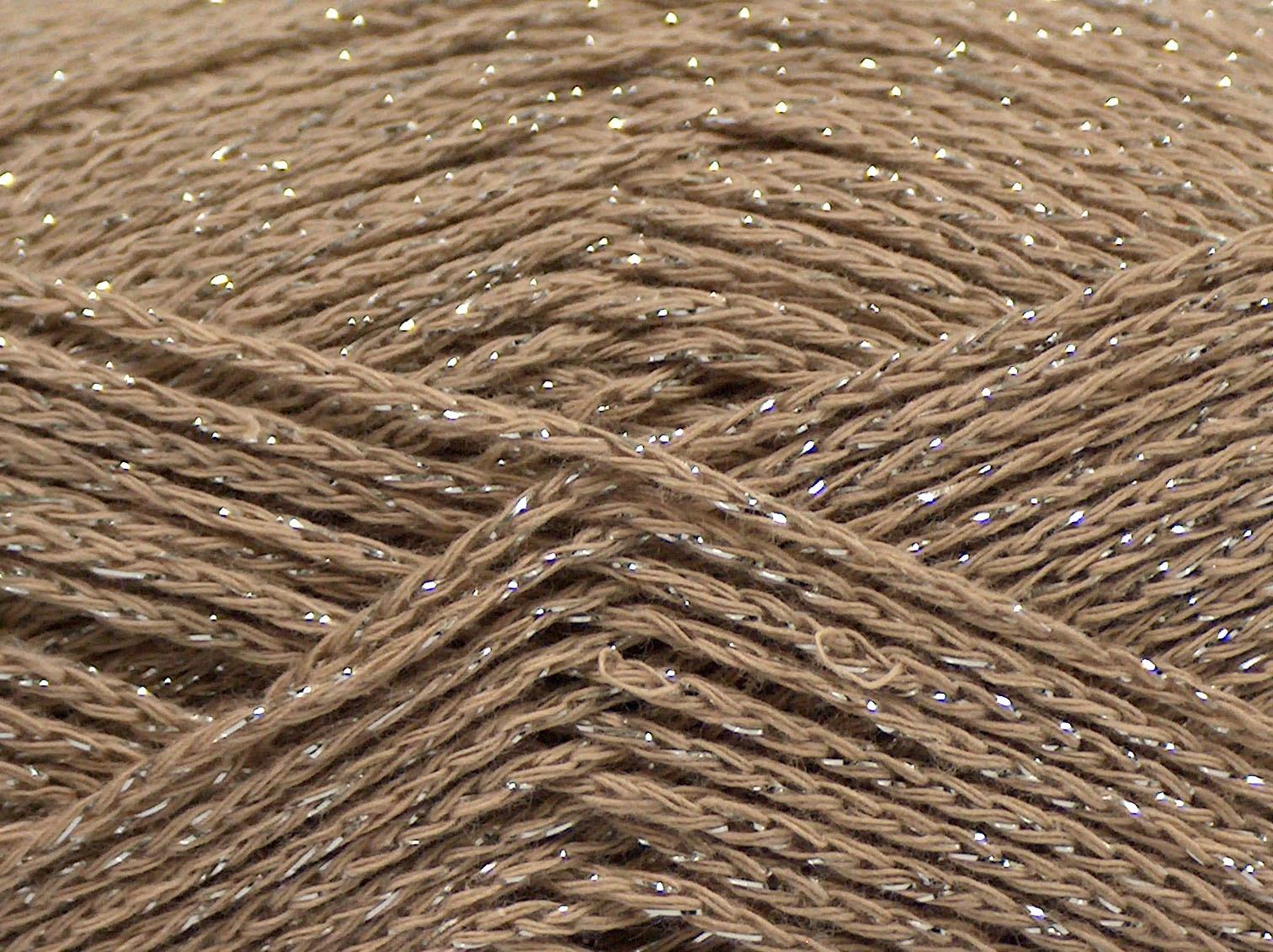 Elegant Metallic Cotton Light Camel