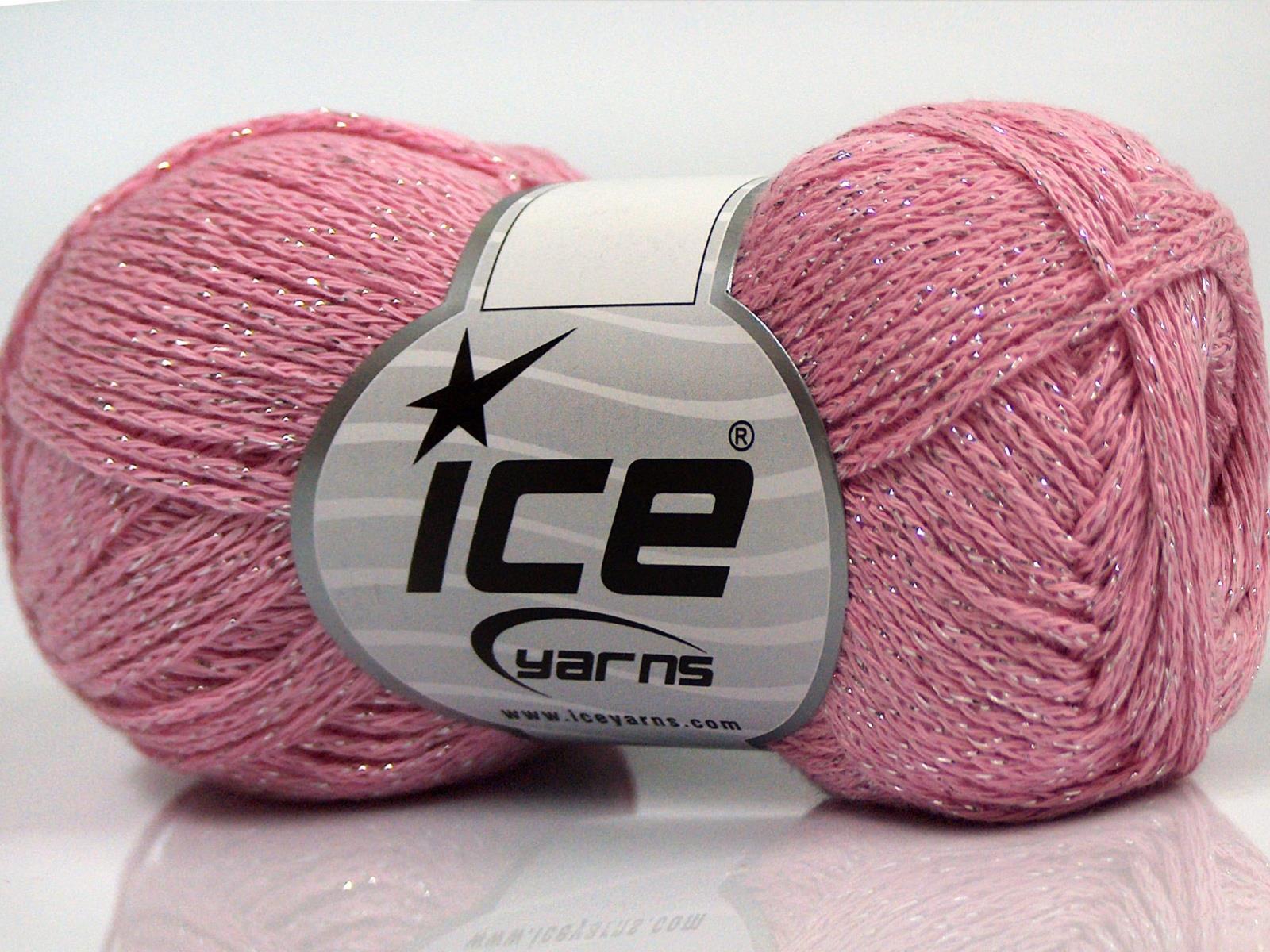 Elegant Metallic Cotton Light Pink