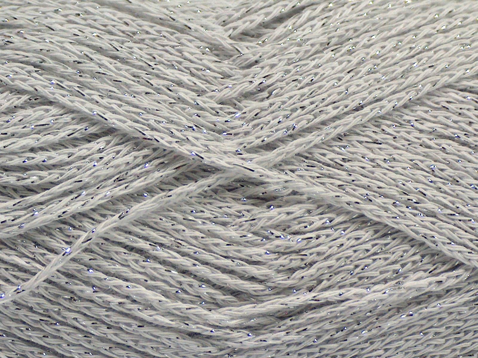 Elegant Metallic Cotton Off White