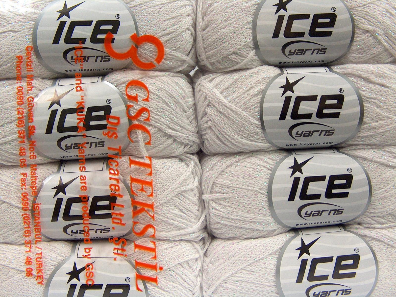 Elegant Metallic Cotton White, Iridescent