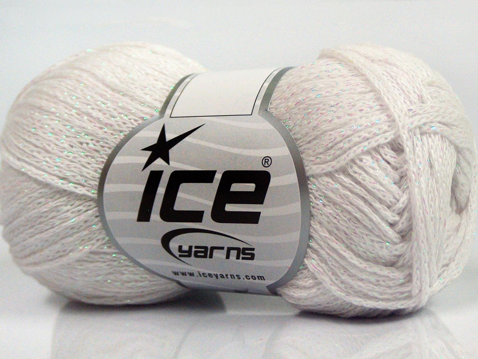 Elegant Metallic Cotton White, Iridescent