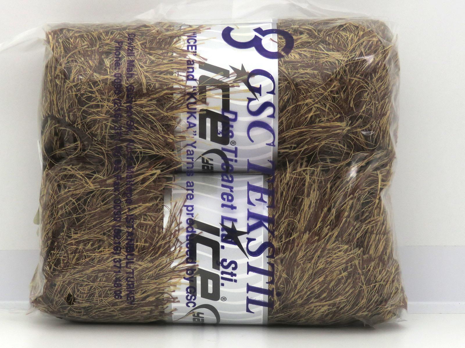 Eyelash Bulky Brown, Camel