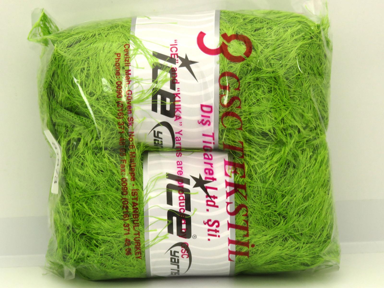 Eyelash Superbulky Green