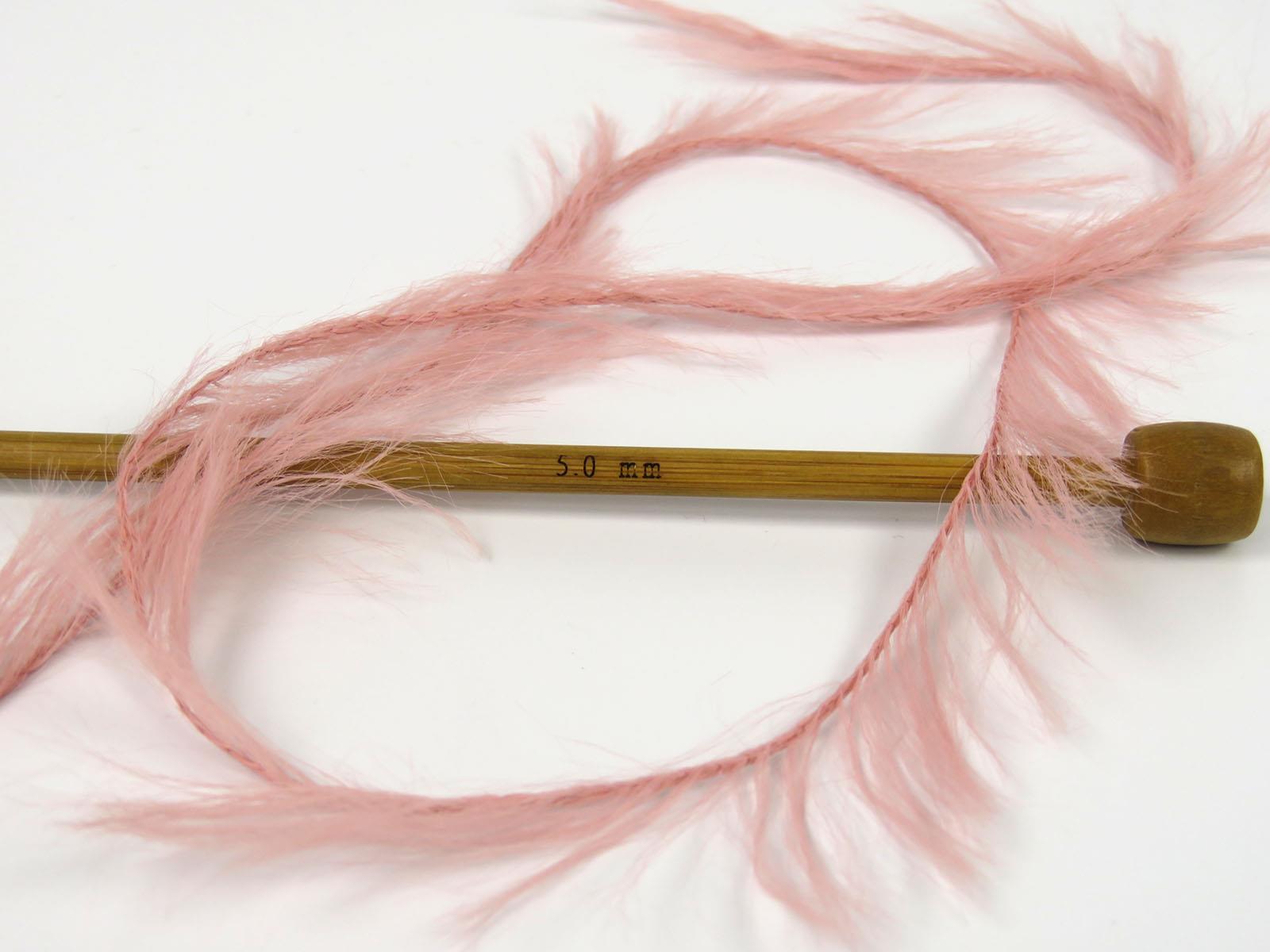 Faux Feather Antique Pink