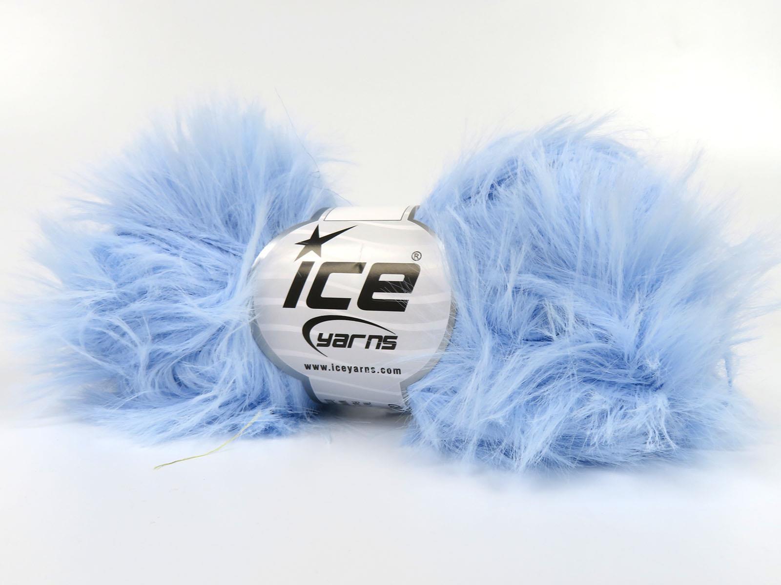 Faux Feather Baby Blue