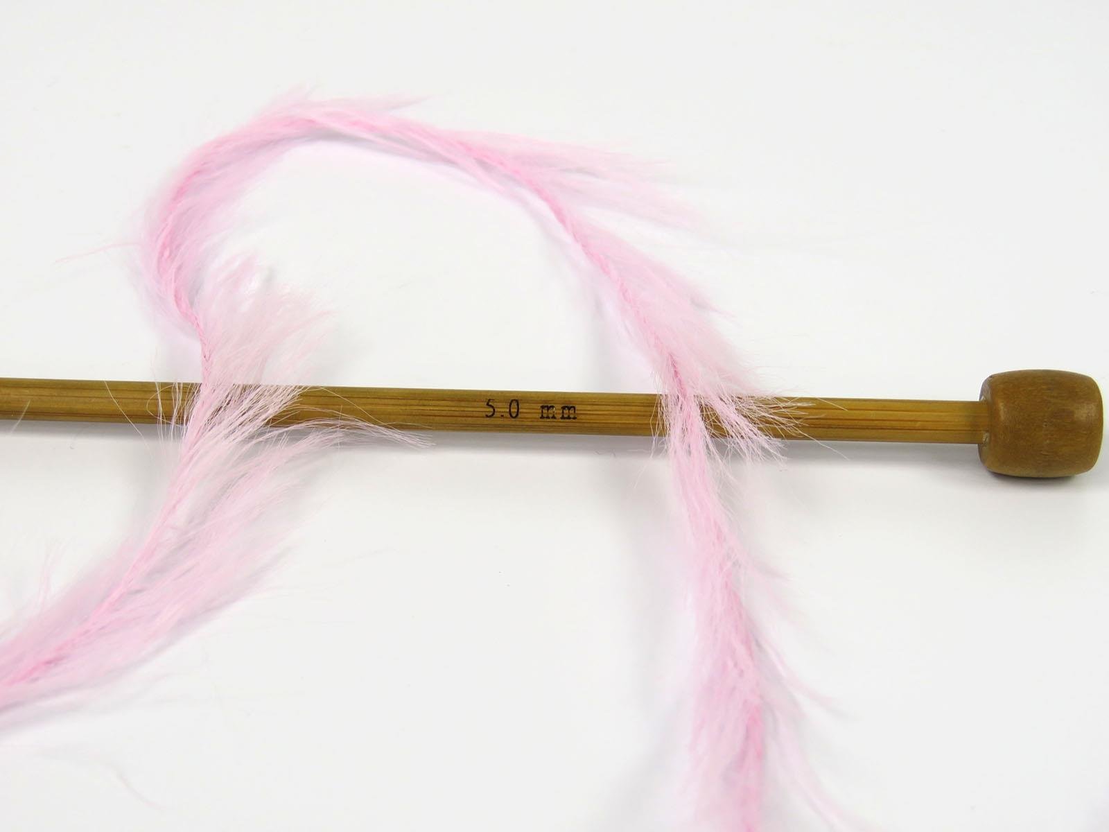 Faux Feather Baby Pink