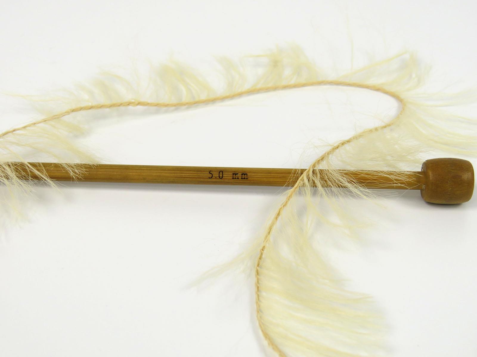 Faux Feather Light Brown