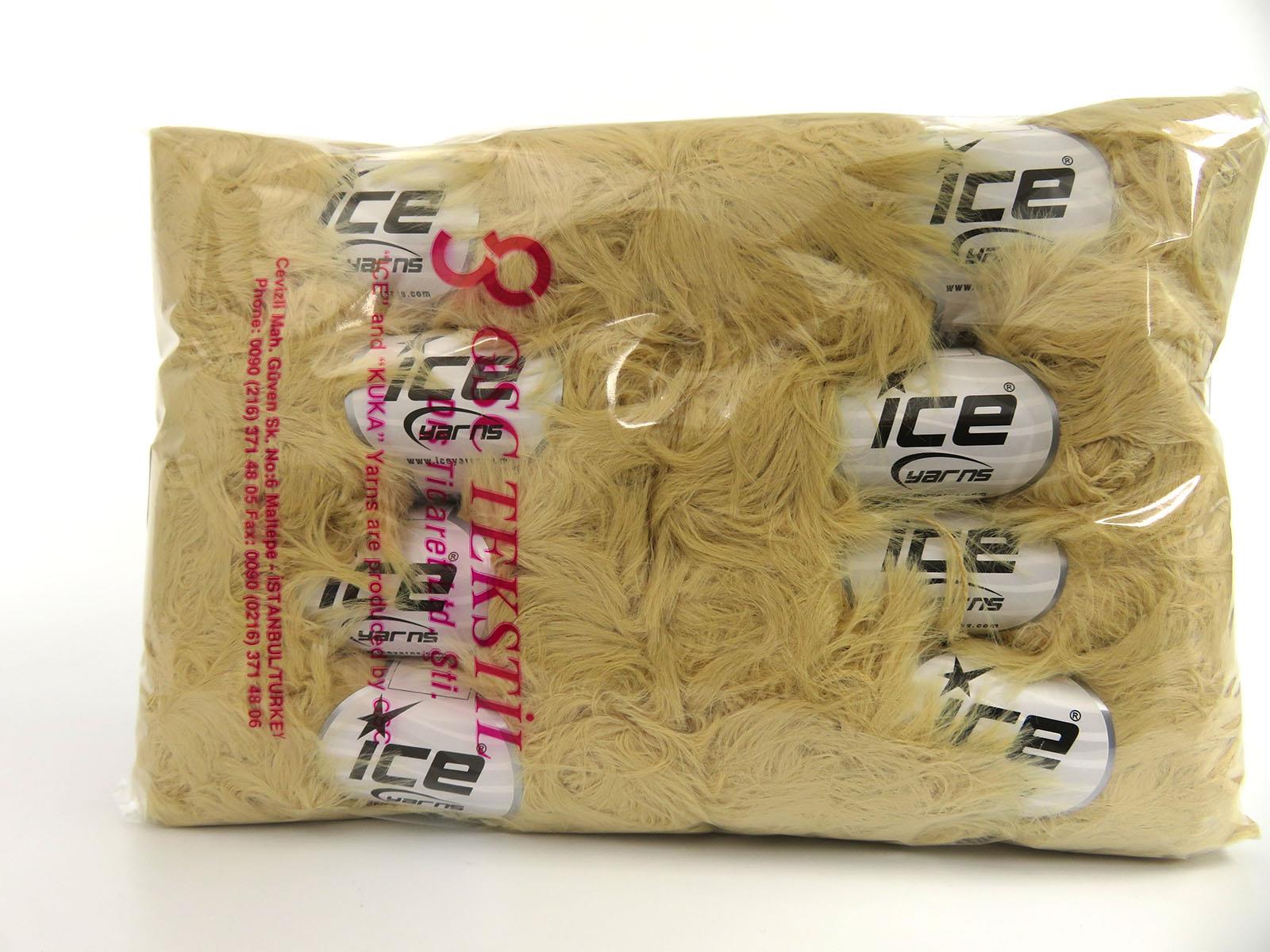 Faux Feather Light Brown