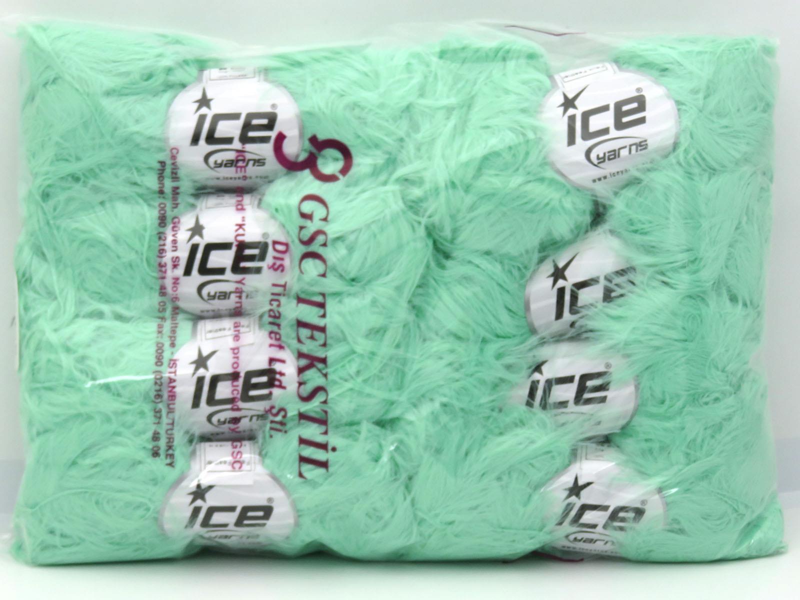 Faux Feather Mint Green