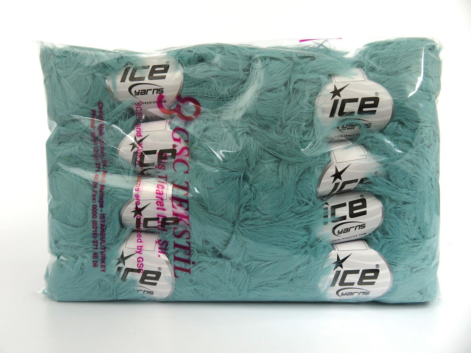 Faux Feather Ocean Green