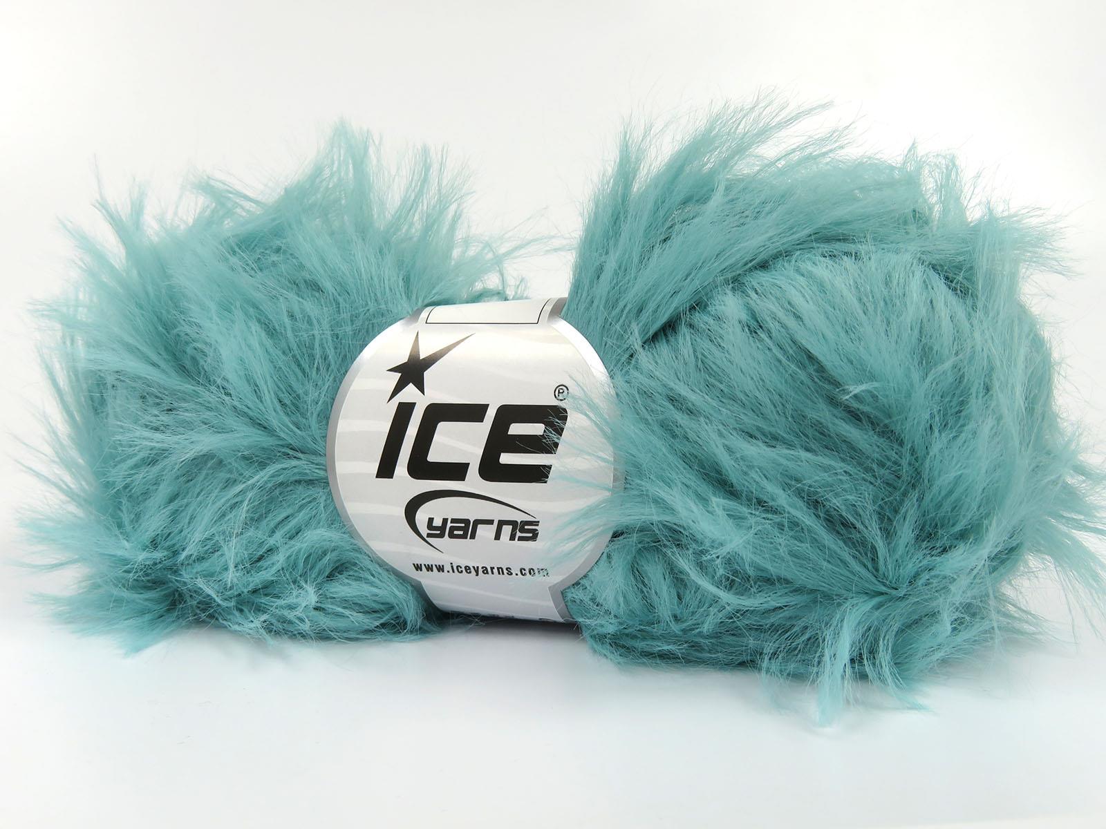 Faux Feather Ocean Green