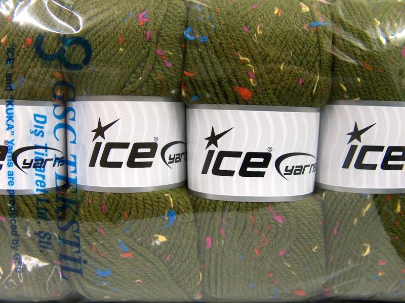 Favorite Tweed Rainbow, Dark Green